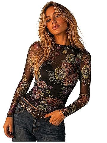 Alice + Olivia Long Sleeve Blouse (view 1)