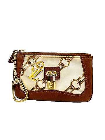 Louis Vuitton Louis Vuitton Monogram Charm Pochette Clé Wallet/Coin Case M95164 Blanc Women's OP015656 (view 1)