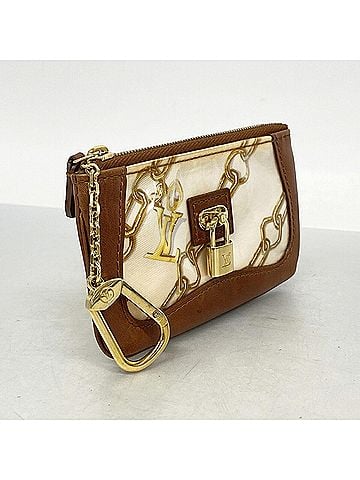 Louis Vuitton Louis Vuitton Monogram Charm Pochette Clé Wallet/Coin Case M95164 Blanc Women's OP015656 (view 2)