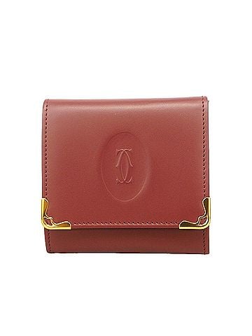 Cartier Cartier Must Leather Wallet/Coin Case, Bordeaux, Men's/Women's, P3493335 (view 1)