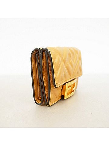Fendi Fendi Tri-fold Wallet, Leather, Brown, Women's, P3491382 (view 2)