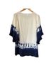 Single 100% Silk Tie-dye White Blue T-Shirt Size XS - photo 2