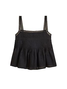 J.Crew lace trim tank top in rami Sleeveless Blouse (view 1)