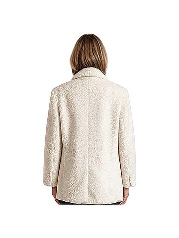 Alice + Olivia Shan Teddy Textured Faux Fur Jacket (view 2)