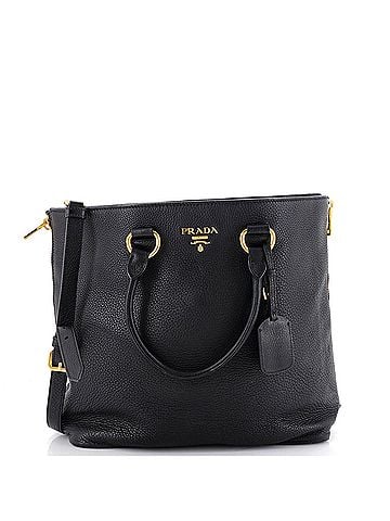Prada Side Zip Convertible Tote Vitello Daino Large (view 1)