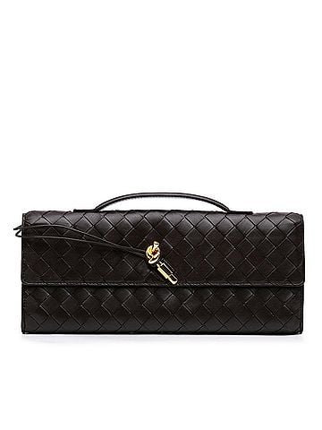 Bottega Veneta Lambskin Intrecciato Andiamo Clutch (view 1)