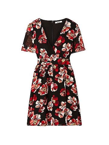 Madewell French Rose Floral Tulip Sleeve Mini Dress Casual Dress (view 1)