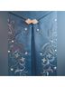 Michaelangelo 100% Polyester Solid Blue Cocktail Dress Size 4 - photo 11