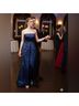 Michaelangelo 100% Polyester Solid Blue Cocktail Dress Size 4 - photo 4