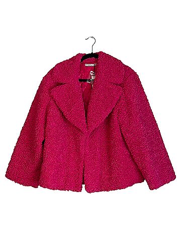 Alice + Olivia Thora Oversized Faux Fur Coat (view 2)