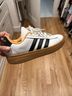 Adidas 100% Leather Sneakers Size 6 1/2 - photo 5