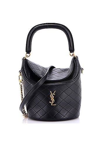 Saint Laurent Gaby Chain Bucket Bag Quilted Leather Mini (view 1)