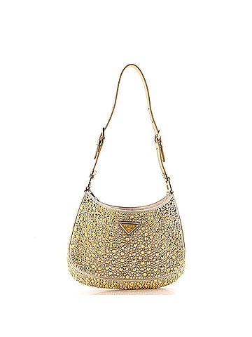 Prada Cleo Shoulder Bag Crystal Embellished Satin Small (view 1)