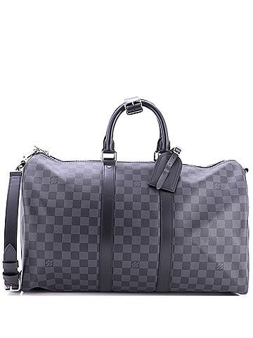 Louis Vuitton Keepall Bandouliere Bag Damier Graphite 45 (view 1)