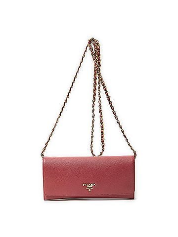 Prada Wallet on Chain Clutch (view 1)