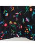 Silkland 100% Silk 100% Polyester Floral Black Jacket Size M - photo 5