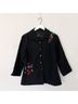 Silkland 100% Silk 100% Polyester Floral Black Jacket Size M - photo 8