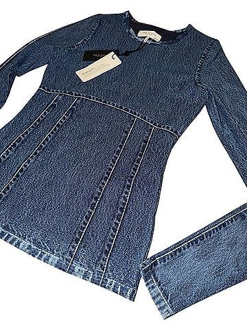 Rag & Bone Denim-Effect Long Sleeve T-Shirt (view 2)
