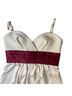 BCBGeneration Ivory Burgundy Cocktail Dress Size 2 - photo 2