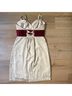 BCBGeneration Ivory Burgundy Cocktail Dress Size 2 - photo 3