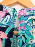 Lilly Pulitzer 100% Polyester White Teal Pink Sleeveless Blouse Size XXS - photo 4