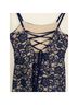 Speechless 100% Polyester Blue Tan Cocktail Dress Size 9 - photo 4