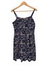 Speechless 100% Polyester Blue Tan Cocktail Dress Size 9 - photo 1