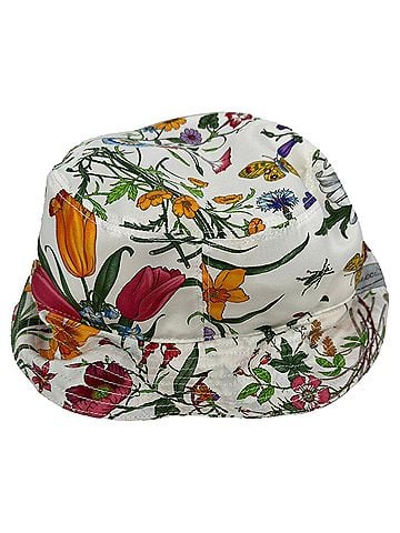 Gucci Gucci Printed Twill Bucket Hat in Floral Print Cotton (view 1)