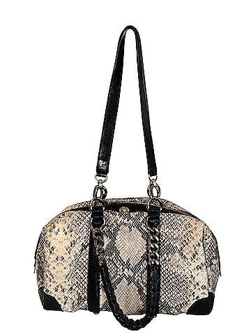 Henri Bendel A-List Metal Snake Leather Satchel (view 2)