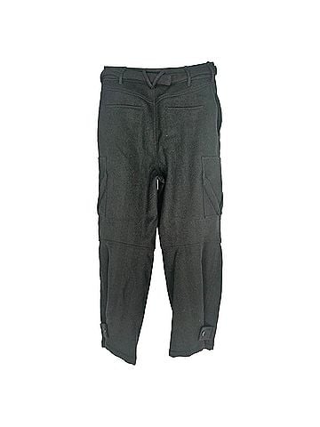 Bottega Veneta Bottega Veneta Herringbone Cargo Casual Pants in Black Wool (view 2)