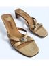 Brighton Ivory Silver Heels Size 8 - photo 4