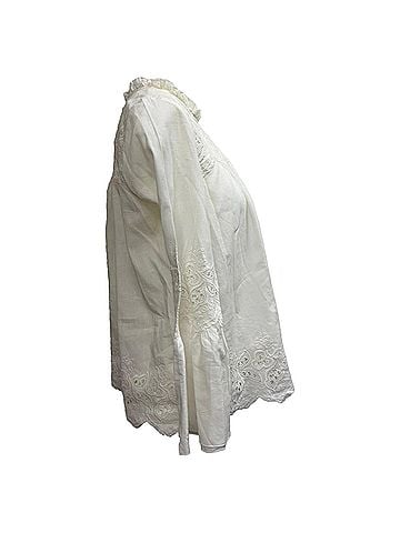 Ulla Johnson Ulla Johnson Halsey Blouse in White Cotton (view 2)