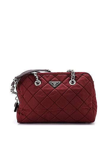 Prada Chain Shoulder Bag Quilted Tessuto Medium (view 1)