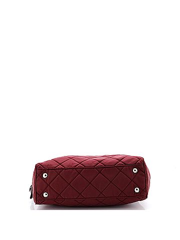 Prada Chain Shoulder Bag Quilted Tessuto Medium (view 2)
