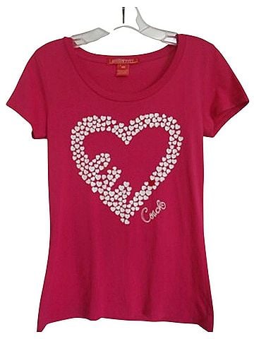Coach Coach Poppy Heart Tee Short Sleeve T-Shirt (view 1)