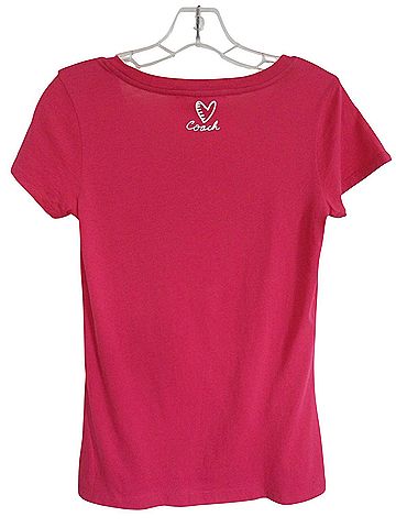 Coach Coach Poppy Heart Tee Short Sleeve T-Shirt (view 2)