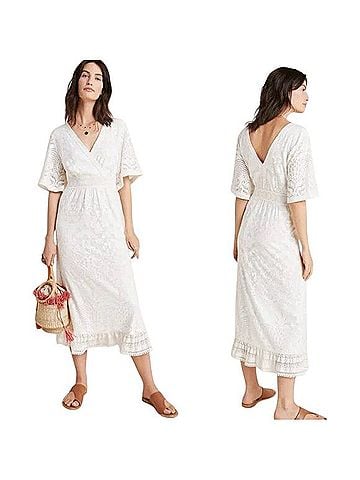 FARM Rio Lace Devore Midi Dress Casual Dress (view 1)
