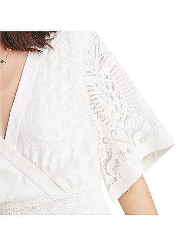 FARM Rio Lace Devore Midi Dress Casual Dress (view 2)