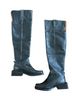 Ganni 100% Leather Black Brown Boots Size EU 38 - photo 2
