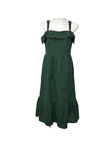 Ann Taylor LOFT Eyelet Dress Casual Dress (view 1)