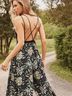 Urban Outfitters Floral Black Green Jumpsuit Size S - photo 3