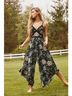 Urban Outfitters Floral Black Green Jumpsuit Size S - photo 6