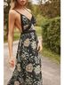 Urban Outfitters Floral Black Green Jumpsuit Size S - photo 7