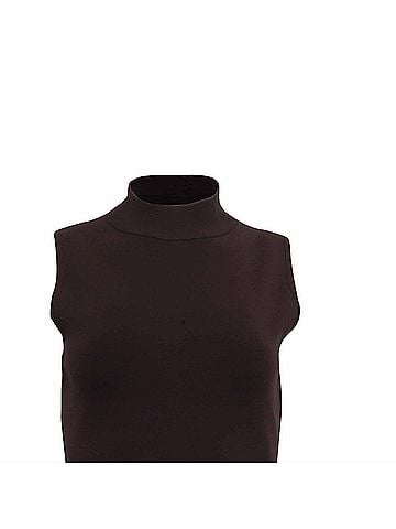 Michael Kors Michael Michael Kors Sleeveless Mini Dress in Brown Viscose (view 2)