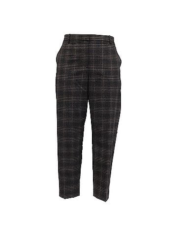Theory Theory Plaid Trousers in Grey Wool (view 1)