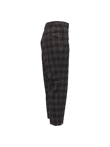 Theory Theory Plaid Trousers in Grey Wool (view 2)