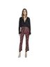 IRO 100% Polyester Floral Burgundy Black White Casual Pants Size 4 - photo 1