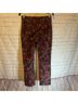 IRO 100% Polyester Floral Burgundy Black White Casual Pants Size 4 - photo 4