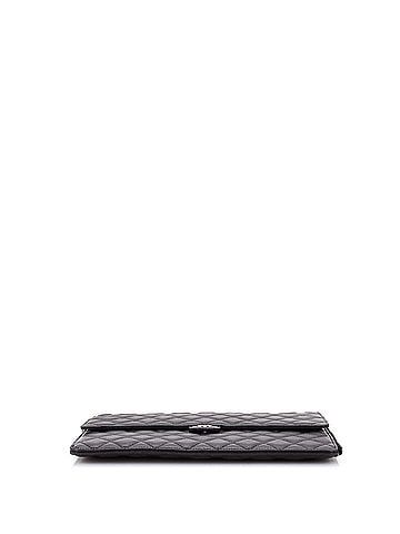 Chanel Flap Zip Clutch Quilted Caviar Large (view 2)