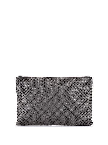 Bottega Veneta Zip Pouch Intrecciato Nappa Large (view 1)
